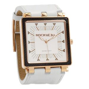 Brand New Rockwell CF Leather (Rose Gold/White) Watch